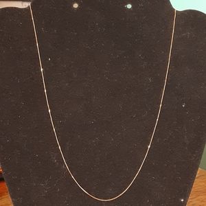 10 kg 18 in Curb necklace